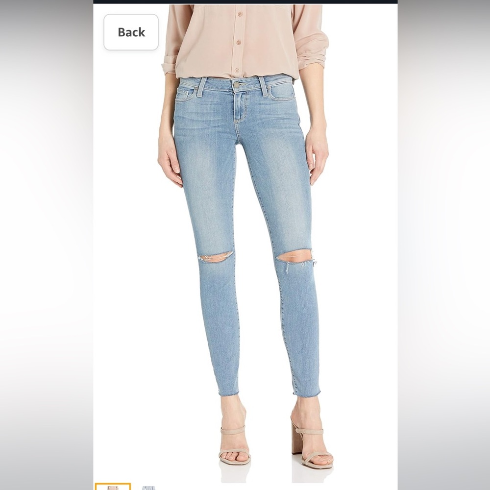 Paige Women's Verdugo Ankle W/Raw Hem Cuff Jeans